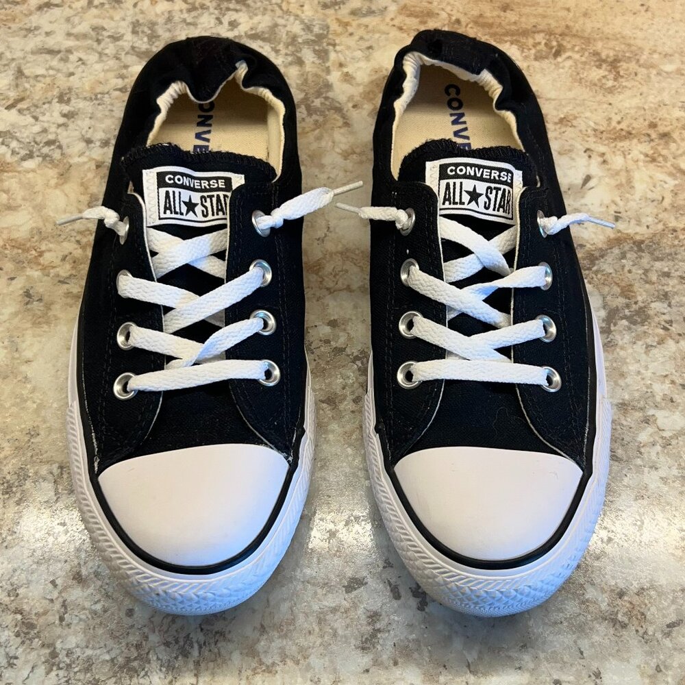 Black Low-top Converse All Star sneakers Womens Size 10.5